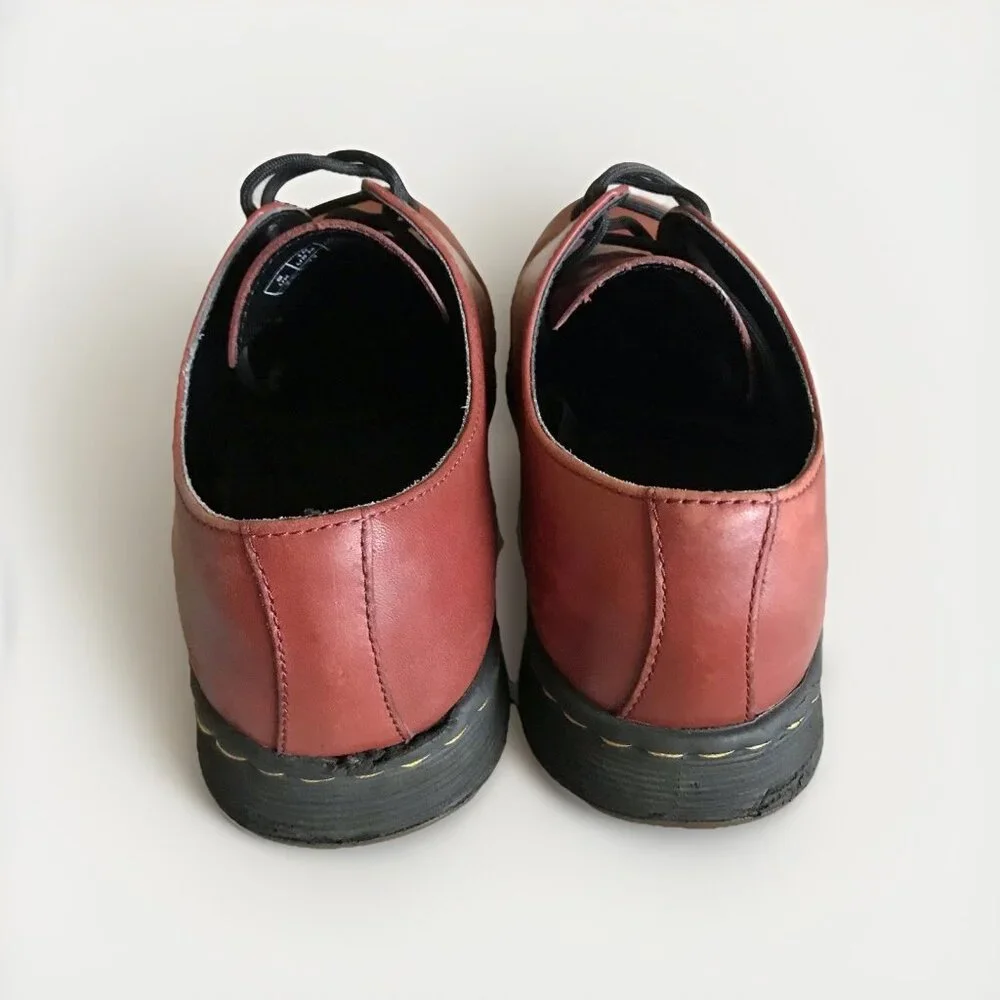 Dr Martens Cavendish‎ Cherry Soft Leather Lace Up Oxfords Men’s 10